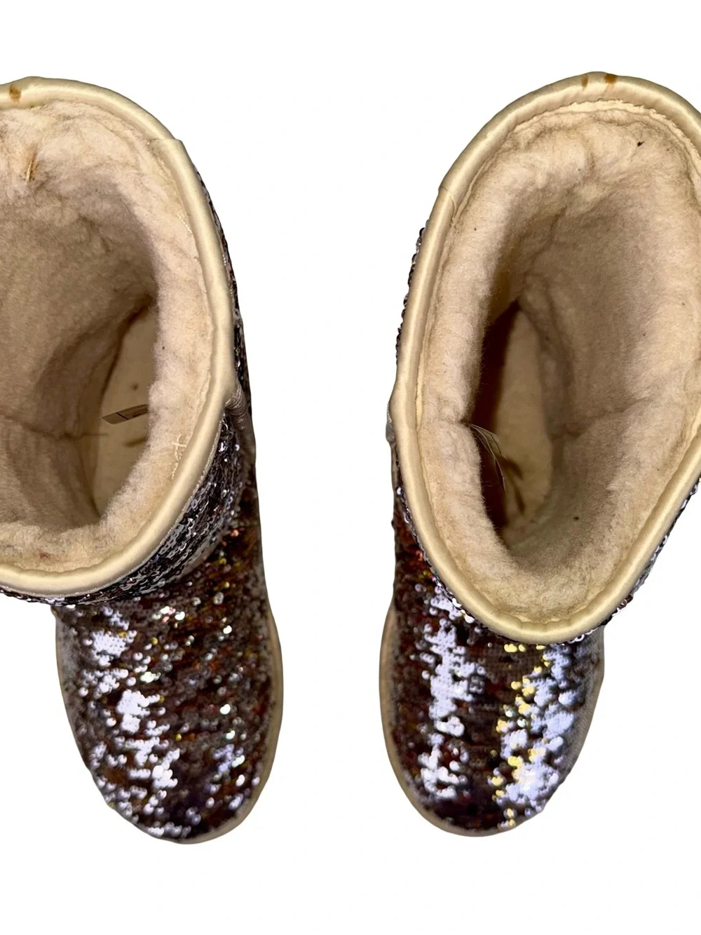 UGG CLASSIC SHORT SEQUIN EMBELLISHED BOOTS